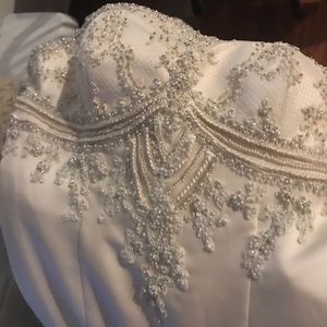 Champagne wedding dress